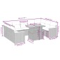 vidaXL Set de sofás de jardín 11 pzas y cojines ratán sintético negro vidaXL Set de sofás de jardín 11 pzas y cojines ratán sintético negro