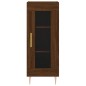 vidaXL Aparador alto madera contrachapada roble marrón 34,5x34x180 cm vidaXL Aparador alto madera contrachapada roble marrón 34,5x34x180 cm