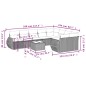 vidaXL Set de sofás de jardín 10 pzas con cojines ratán sintético gris vidaXL Set de sofás de jardín 10 pzas con cojines ratán sintético gris