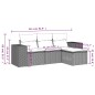vidaXL Set de sofás de jardín 4 pzas y cojines ratán sintético gris vidaXL Set de sofás de jardín 4 pzas y cojines ratán sintético gris