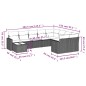 vidaXL Set de sofás de jardín 10 pzas cojines ratán sintético negro vidaXL Set de sofás de jardín 10 pzas cojines ratán sintético negro