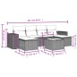 vidaXL Set de comedor de jardín 7 pzas y cojines ratán sintético negro vidaXL Set de comedor de jardín 7 pzas y cojines ratán sintético negro