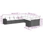 vidaXL Set de sofás de jardín 10 pzas con cojines ratán sintético gris vidaXL Set de sofás de jardín 10 pzas con cojines ratán sintético gris