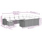 vidaXL Set de sofás de jardín 11pzas con cojines ratán sintético beige vidaXL Set de sofás de jardín 11pzas con cojines ratán sintético beige