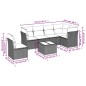 vidaXL Set de sofás de jardín 7 piezas con cojines ratán PE gris vidaXL Set de sofás de jardín 7 piezas con cojines ratán PE gris