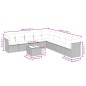 vidaXL Set de sofás de jardín 10 pzas cojines ratán sintético negro vidaXL Set de sofás de jardín 10 pzas cojines ratán sintético negro
