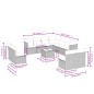vidaXL Set de sofás de jardín 12 piezas cojines ratán sintético negro vidaXL Set de sofás de jardín 12 piezas cojines ratán sintético negro