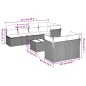 vidaXL Set de sofás de jardín 8 piezas y cojines ratán sintético negro vidaXL Set de sofás de jardín 8 piezas y cojines ratán sintético negro
