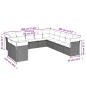 vidaXL Set de sofás de jardín 11 pzas cojines ratán sintético marrón vidaXL Set de sofás de jardín 11 pzas cojines ratán sintético marrón