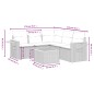 vidaXL Set de sofás de jardín 6 piezas y cojines ratán sintético negro vidaXL Set de sofás de jardín 6 piezas y cojines ratán sintético negro