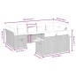 vidaXL Set de sofás de jardín 8 piezas y cojines ratán sintético negro vidaXL Set de sofás de jardín 8 piezas y cojines ratán sintético negro
