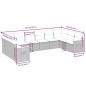 vidaXL Set de sofás de jardín 10 pzas con cojines ratán sintético gris vidaXL Set de sofás de jardín 10 pzas con cojines ratán sintético gris
