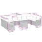 vidaXL Set de sofás de jardín 11 pzas y cojines ratán sintético gris vidaXL Set de sofás de jardín 11 pzas y cojines ratán sintético gris