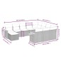 vidaXL Set de sofás de jardín 11 pzas y cojines ratán sintético negro vidaXL Set de sofás de jardín 11 pzas y cojines ratán sintético negro