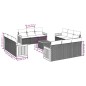 vidaXL Set sofás de jardín con cojines 13 pzas ratán sintético beige vidaXL Set sofás de jardín con cojines 13 pzas ratán sintético beige