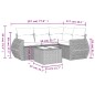 vidaXL Set de sofás de jardín 6 piezas y cojines ratán sintético negro vidaXL Set de sofás de jardín 6 piezas y cojines ratán sintético negro