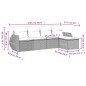 vidaXL Juego de sofás jardín con cojines 5 pzas ratán sintético gris vidaXL Juego de sofás jardín con cojines 5 pzas ratán sintético gris