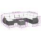 vidaXL Set de sofás de jardín 8 pzas y cojines ratán sintético gris vidaXL Set de sofás de jardín 8 pzas y cojines ratán sintético gris