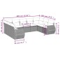 vidaXL Set de sofás de jardín 8 piezas y cojines ratán sintético negro vidaXL Set de sofás de jardín 8 piezas y cojines ratán sintético negro