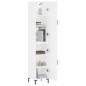 vidaXL Aparador alto madera contrachapada blanco 34,5x34x180 cm vidaXL Aparador alto madera contrachapada blanco 34,5x34x180 cm
