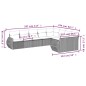 vidaXL Set de sofás de jardín 8 piezas y cojines ratán sintético negro vidaXL Set de sofás de jardín 8 piezas y cojines ratán sintético negro