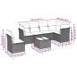 vidaXL Set de sofás de jardín 7 piezas con cojines ratán PE gris vidaXL Set de sofás de jardín 7 piezas con cojines ratán PE gris