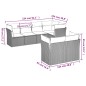 vidaXL Set de comedor de jardín 7 pzas y cojines ratán sintético negro vidaXL Set de comedor de jardín 7 pzas y cojines ratán sintético negro