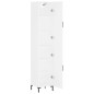 vidaXL Aparador alto madera contrachapada blanco 34,5x34x180 cm vidaXL Aparador alto madera contrachapada blanco 34,5x34x180 cm