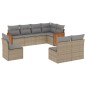 vidaXL Juego de sofás de jardín con cojines beige 8 pzas ratán PE vidaXL Juego de sofás de jardín con cojines beige 8 pzas ratán PE
