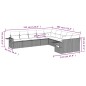 vidaXL Set de sofás de jardín 10 pzas con cojines ratán sintético gris vidaXL Set de sofás de jardín 10 pzas con cojines ratán sintético gris