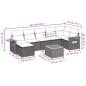 vidaXL Set de sofás de jardín 8 piezas y cojines ratán sintético negro vidaXL Set de sofás de jardín 8 piezas y cojines ratán sintético negro
