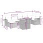 vidaXL Set de sofás de jardín 8 piezas y cojines ratán sintético negro vidaXL Set de sofás de jardín 8 piezas y cojines ratán sintético negro