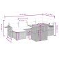 vidaXL Set de comedor de jardín 7 pzas y cojines ratán sintético negro vidaXL Set de comedor de jardín 7 pzas y cojines ratán sintético negro