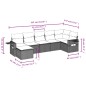 vidaXL Set sofás de jardín 7 piezas y cojines ratán sintético beige vidaXL Set sofás de jardín 7 piezas y cojines ratán sintético beige