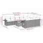 vidaXL Set de sofás de jardín 11 pzas y cojines ratán sintético negro vidaXL Set de sofás de jardín 11 pzas y cojines ratán sintético negro