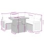 vidaXL Set de sofás de jardín 6 piezas y cojines ratán sintético negro vidaXL Set de sofás de jardín 6 piezas y cojines ratán sintético negro