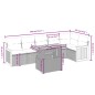vidaXL Set de comedor de jardín 7 pzas y cojines ratán sintético negro vidaXL Set de comedor de jardín 7 pzas y cojines ratán sintético negro