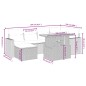 vidaXL Set de comedor de jardín 7 pzas y cojines ratán sintético negro vidaXL Set de comedor de jardín 7 pzas y cojines ratán sintético negro