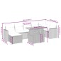 vidaXL Set de sofás de jardín 8 piezas y cojines ratán sintético negro vidaXL Set de sofás de jardín 8 piezas y cojines ratán sintético negro